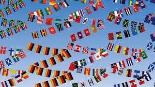 String Bunting Flags  Australia  Countries  Multi Nations [upl. by Vernice518]