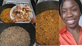 HOW TO COOK BLACK EYE BEANS FROM FREETOWN SIERRA LEONE 2023  Call Me B  sierraleonefood2023 [upl. by Kleiman]