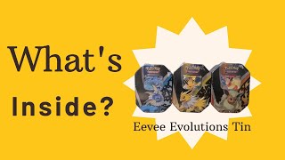 Whats Inside These Eeveelution Tins From 2021 [upl. by Lower378]