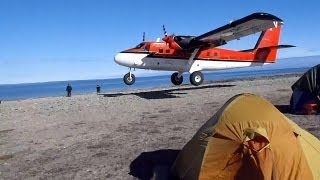 Twin otter impressive short takeoff in the Canadian Arctic [upl. by Durand]