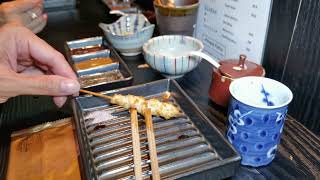 楔 Kusabi Kushiage Bar new Japanese restaurant Singapore kushiage deepfried skewered dishes Part 7 [upl. by Aneladgam]