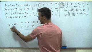 Sistema de ecuaciones con 4 incognitas Reduccion GAUSS BACHILLERATO matematicas cuatro [upl. by Nahraf759]