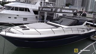 2022 Uniesse HTC5 Motor Yacht  Walkaround Tour  2022 Miami Boat Show [upl. by Crowley]