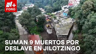 Suman 9 muertos por deslave en cerro La Peña en Jilotzingo Edomex  Noticias MX [upl. by Therine699]