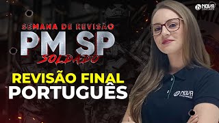 Concurso PM SP Soldado 2023 REVISÃO GERAL DE LÍNGUA PORTUGUESA [upl. by Aiseneg]