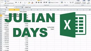 Converting Julian days into date and time in excel [upl. by Cooe822]