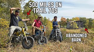 Riding 500 miles on 70’s Honda MINI BIKES to Find Ike’s ABANDONED Mountain Cabin 2020 Fall Special [upl. by Tnemelc]