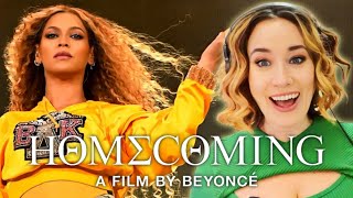 quotOMGis her MIC ONquot Vocal Coach Reacts to  HOMECOMING a film by BEYONCÉ [upl. by Adnylam183]