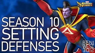 COSMIC CRUCIBLE SEASON 10  Setting Defenses  Marvel Strike Force [upl. by Newbold78]