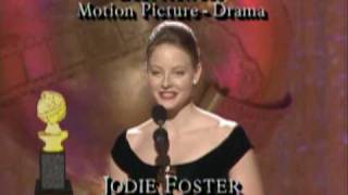 Jodie Foster Sigourney Weaver amp Shirley Maclaine Win Actress Motion Picture  Golden Globes 1989 [upl. by Tri]