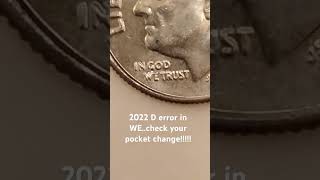 check your pocket change2022 d error on we [upl. by Ohs246]