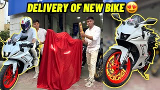 Taking Delivery of New Bike 🔥  Z900 se leli Yamaha R15 V4 ki delivery 😍 [upl. by Wilie]