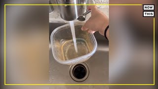 TikToker Shares Tupperware Cleaning Hack  NowThis [upl. by Gorga]