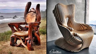 30 chaises en bois sculptées [upl. by Elbon172]