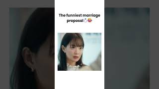 Kdrama No Gain No Love Funniest Marriage Proposal 💍😂 kdramashorts youtubeshortsviral [upl. by Ocsinarf]