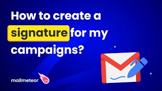 How to create a signature for my campaigns [upl. by Evangeline]