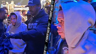 Battered amp bruised Devin Haney leaves arena gutted after Ryan Garcia loss [upl. by Notsew]