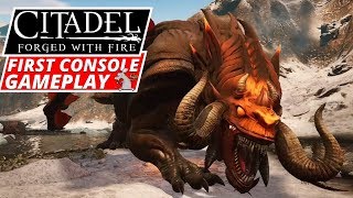 FIRST CITADEL FORGED WITH FIRE Console Gameplay XboxPS4 New MMO RPG Survival Game Full Release [upl. by Lunt]