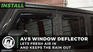 Jeep JL Wrangler Install AVS InChannel Ventvisor Window Deflectors [upl. by Rebecka]