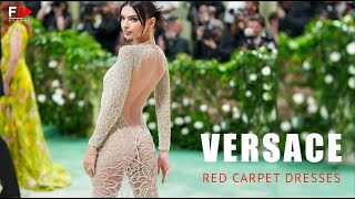 VERSACE Best Red Carpet Dresses 4K  Fashion Channel [upl. by Ahteres]