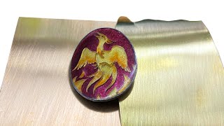 How To Chasing and Repousse 22k Apricot Gold Pendant 1 [upl. by Ahseal]