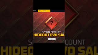 NEW HIDEOUT EVO GUN TOKENS DISCOUNT EVENT  HOW TO GET 99 DISCOUNT IN THIS EVENT 😱GLITCH shorts [upl. by Gavriella]