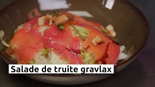 Salade de truite gravlax [upl. by Warram]