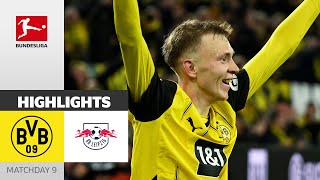 Dortmund Turns The Game Around  Borussia Dortmund  RB Leipzig 21  Highlights  Matchday 9 [upl. by Peednus90]