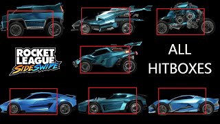 Ultimate Guide to HITBOXES in Rocket League Sideswipe preseason to season 2 car hitboxes [upl. by Tocs]