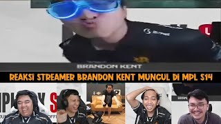 REAKSI STREAMER BRANDON KENT MUNCUL DI MPL S14 ‼️ SI JONATHAN LIANDI MALAH EMOSHI 🤣🤣🤣 [upl. by Negriv]