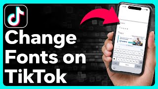 How To Change Fonts On TikTok [upl. by Wilkie]