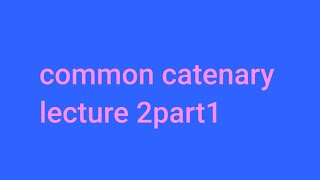 Shape of common catenarycommon catenaryBsc Machines Bsc statics lecture 2 part1 [upl. by Earal]