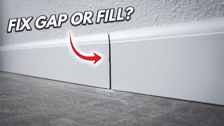 How To Fix Baseboard With BIG GAPS Or Doesnt Meet Up Tips And Tricks Tutorial DIY For Beginners [upl. by Yesor]