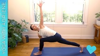 Side Body Flow  Yoga With Adriene [upl. by Sherburne591]