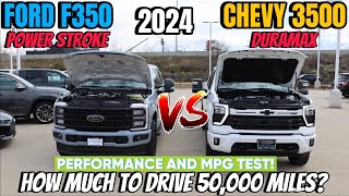 2024 Ford F350 HO Power Stroke VS Chevy Silverado 3500 Duramax MPG amp Performance Comparison [upl. by Jaan604]