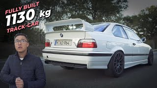 Crazy Build On This BMW E36 M3 TrackCar  Walkaround [upl. by Lyrak]