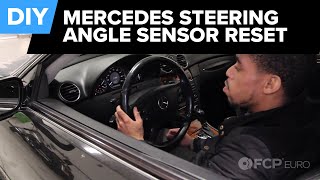 How to Reset the Steering Angle Sensor on ANY Mercedes  No Tools [upl. by Hcirteid]