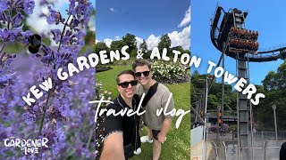 Kew Gardens amp Alton Towers Vlog  Gardener in Love [upl. by Nosnhoj784]