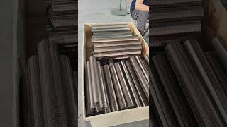 Stainless Steel Wedge Wire Johnson Screen Filter Tubes Being Cutting into customized sizes [upl. by Standing]