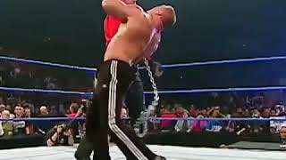 The Best Choke slam Ever Undertaker choke slams Brock Lesnar [upl. by Maffei]