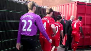 Liverpool kit launch 20142015 Warrior [upl. by Toogood]