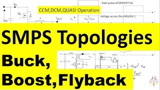 Buck converter Boost Converter Flyback Converter SMPS Topologies [upl. by Solahcin911]