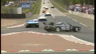 1986  Le Mans  MK Motorsport BMW M1 spins at Mulsanne Corner [upl. by Nortal]