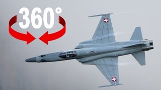 Fliege im Kampfjet durchs Gewitter 360GradVideo [upl. by Yort621]