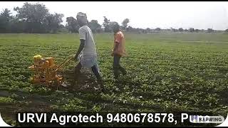 Urvi Agrotech hand tractor weeder 9480678578 [upl. by Boycey]