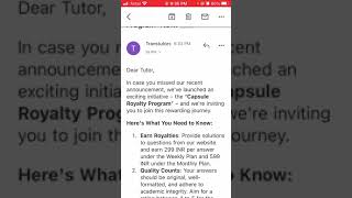 Transtutor new update  Capsule Royality Program  techsourav1117 [upl. by Winni]