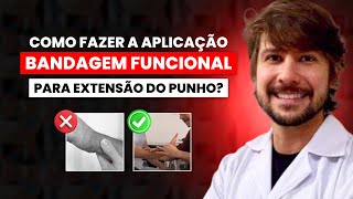 APLICANDO BANDAGEM PARA EXTENSÃO DE PUNHO [upl. by Ainnek885]