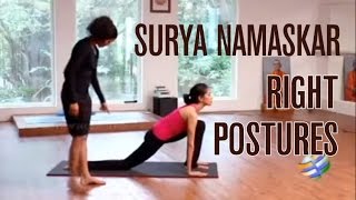 Surya Namaskar Part1 Right Postures [upl. by Yurik]