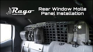 Rear Window Molle Panel Installation  3rd Gen Tacoma [upl. by Atikcir]