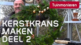 Kerstkrans maken deel 2 [upl. by Newel]